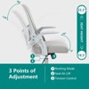 GlasFlength Tall Seating Sets with Adjustable Foot Ring, Counter Height Office Chairs, for Standing Desk, Gray, 20"*18.5"*41.5" - 2 of 4