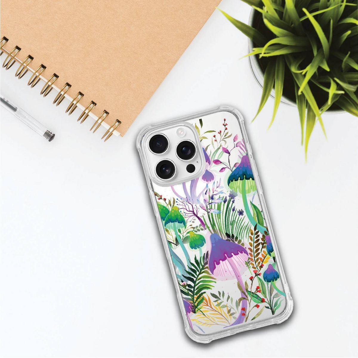 OTM Essentials Tough Edge iPhone 16 Pro Max Case - Spore Story Shrooms - thumbnail 2