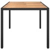 vidaXL Garden Dining Table Black 59.1x35.4x29.5 in Poly Rattan - 4 of 4