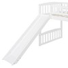 PAGED Twin Size Loft Bed, Modern Wooden Bed Frame, Bunk Bed with Slide, Guardrails and Ladder for Bedroom - 4 of 4