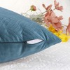 Unique Bargains Decorative Soft Velvet Knitted Square Invisible Zipper Throw Pillow Covers 2 Pcs - image 4 of 4