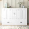 Mjkone Queen Murphy Bed with Mattress,Foldable Space-Saving Cube Cabinet Bed - 2 of 4