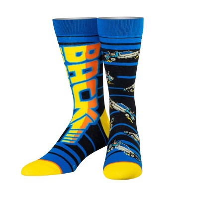Odd Sox, Back To The Future Delorean, Funny Novelty Socks, Large