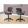 Monarch Specialties Office Chair Adjustable Height Swivel Ergonomic Armrests Computer Desk Work Juvenile Metal Mesh Black Contemporary Modern - 2 of 4