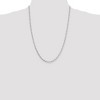 Black Bow Jewelry 3.5mm, Sterling Silver Solid Diamond Cut Rolo Chain Necklace - 2 of 4