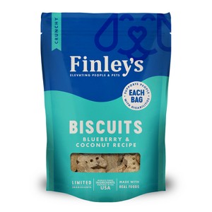 Finley's All Natural Blueberry and Coconut Biscuit Dog Treats - 1 of 4