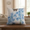 18x18 Inch Bluebells Botanical Climaweave Pillow for Sofa or Bed by Manual Woodworkers and Weavers - 2 of 3