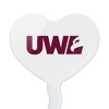 NCAA University of Wisconsin - La Crosse University Secondary Logo Heart Love Cupcake Picks Toppers Decoration Set of 6 - 2 of 4