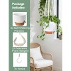 Aoibox 3-Piece Macrame Hanging Planters Set with Self-Watering Pots for Indoor Outdoor Plants in 3 Sizes - 3 of 4