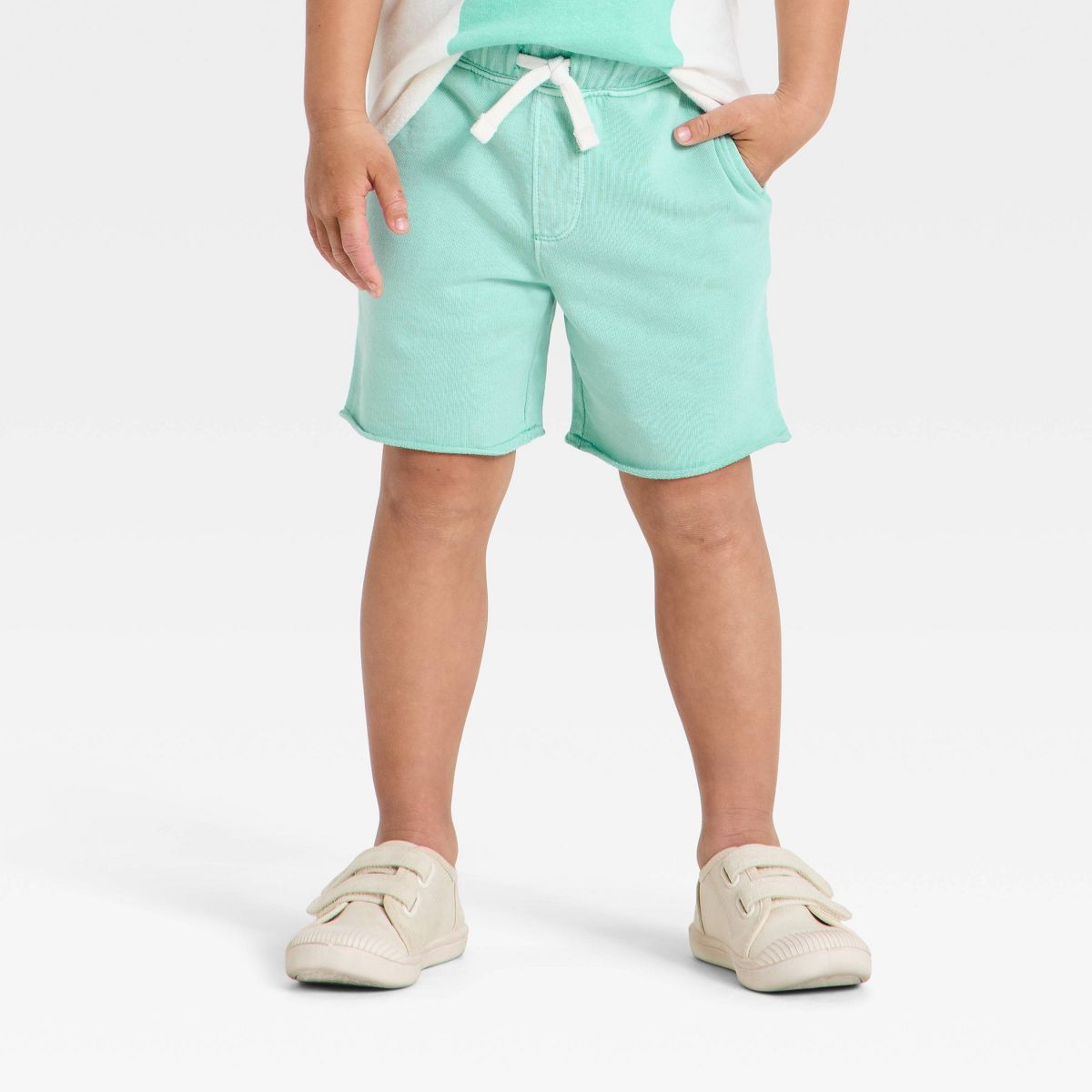 Toddler Boys' Short Sleeve Sweatshirt and Shorts Set - Cat & Jack™ - thumbnail 4
