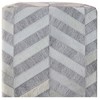 Moti Kobe Ottoman Pouf Gray/Ivory Upholstered 18"D x 18"W x 18"H - 2 of 4