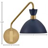 Lark Simon 1 - Light Sconce in  Matte Navy/Heritage Brass - 3 of 4