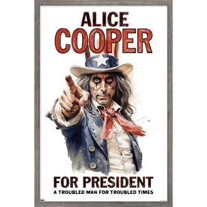 Trends International Alice Cooper - For President Framed Wall Poster Prints - 1 of 4