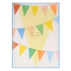 Meri Meri Bright Tissue Flag Garland Set (12' with excess cord - Pack of 1) - 4 of 4