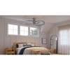 Urban Ambiance Luxury Modern Ceiling Fan 14.5''H x 48''W,  Hand-Painted Silver Finish,  Port-Macquarie Collection, UHP9341 - 2 of 4