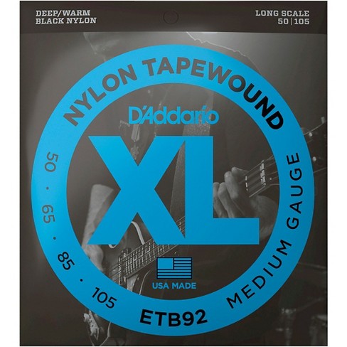 D'Addario ETB92 Nylon Tapewound Medium Gauge Bass Strings - image 1 of 4