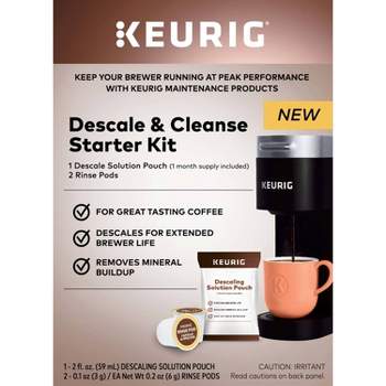  Keurig K-Café SMART Single Serve Coffee Maker, Black & 3-Month  Brewer Maintenance Kit Includes Descaling Solution, Water Filter Cartridges  & Rinse Pods, 7 Count: Home & Kitchen