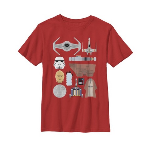 Eigendom Toegepast jogger Boy's Star Wars Essentials T-shirt - Red - X Large : Target