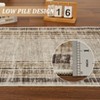 Modern Area Rugs Living Room Distressed Bordered Carpet Non-Slip Low Pile Accent Rug for Bedroom Kitchen - 4 of 4