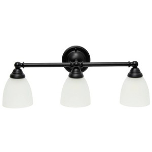 3-Light Essentix Traditional Vanity Uplight Downlight Wall Mounted Fixture - Lalia Home - 1 of 4