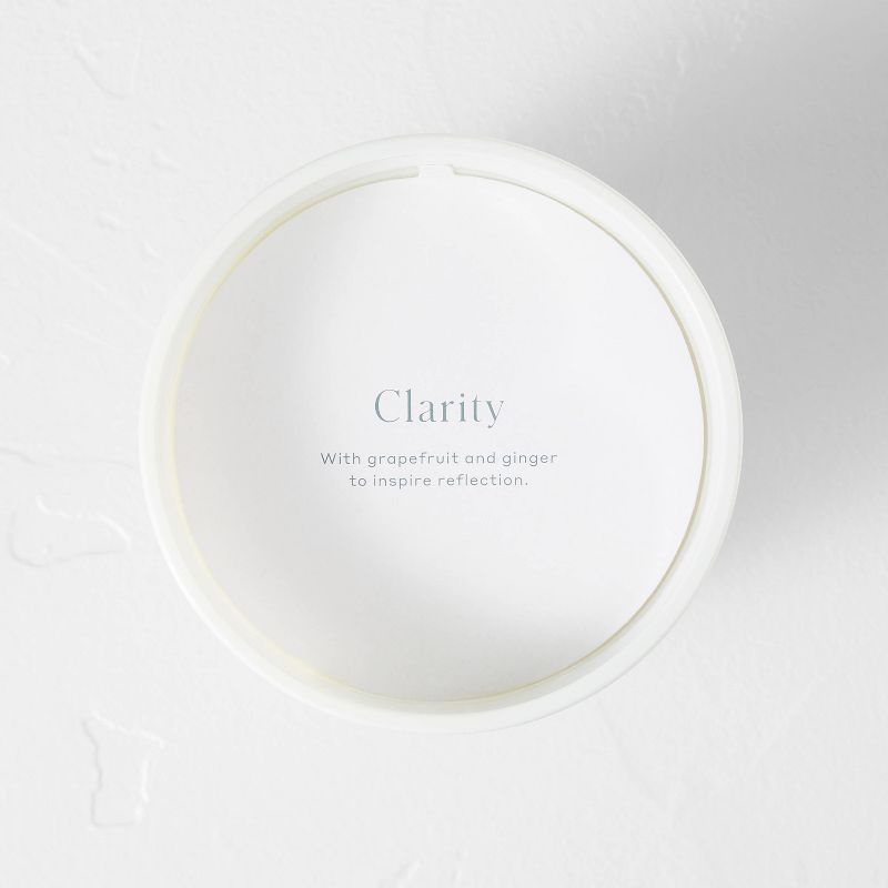 Clarity Core Frosted Glass Wellness Jar Candle White - Casaluna™, 4 of 9