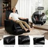 Swivel Rocking Recliner Chair, Manual Leather Recliner Glider with Lumbar Support & Padded Armrest, Comfortable Rocker Nursery Single Sofa - 4 of 4