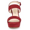 Allegra K Women's Slingback Platform Chunky High Heel Adjustable Buckle Strap Sandals - 2 of 4