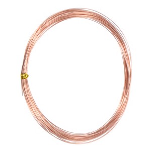 Unique Bargains Soft Pure Copper Jewelry Making Gardening Wire 1 Roll - 1 of 4