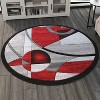 Masada Rugs Sophia Collection Area Rug with Hand Sculpted Abstract Geometric Pattern - 2 of 4