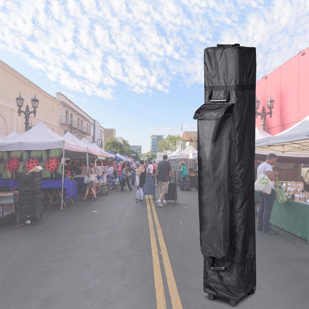 InstaHibit Universal Canopy Carry Bag Wheeled Storage Case for 10x10ft Canopy - thumbnail 7