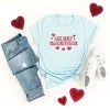 Oh Hey Galentine Hearts - Women's Short Sleeve Graphic T-Shirt - 3 of 4
