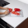 12" x 15" Nonslip Cutting Board Marble-Designed Plastic, Dishwasher Safe, Sturdy & Lightweight with Easy-Grip Handle - 2 of 4