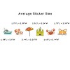 Wrapables Waterproof Vinyl Stickers for Water Bottles, Laptop, Phones, Skateboards, Decals for Teens, 100pcs, Cuteness - 3 of 4