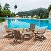 WestinTrends 5-Piece Modern Adirondack Outdoor Rocking Chair with Side Table Set - 2 of 2