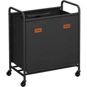 3-Section Laundry Sorter, Laundry Hamper with Wheels, Rolling Clothes Hamper Cart with Large Capacity and Removable Bags - 1 of 4
