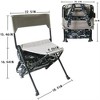 Zenree Portable Durable Folding Backpack Chair, Grey Camo - 2 of 4