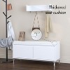Airsurfer Wall-Mounted Entryway Shelf with Hooks and Storage Bench Set, Modern White Shoe Cabinet with Cushion and Closed Storage for Hallway, Bedroom - 3 of 4