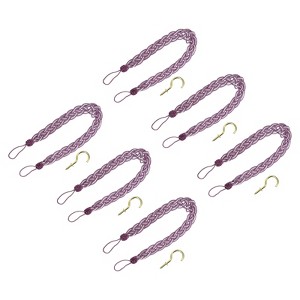 Unique Bargains Hand Woven Braided Rope Decorative Curtain Tiebacks - 1 of 4