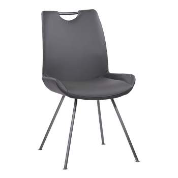 Set of 2 Armen Living Coronado Contemporary Dining Chair Gray