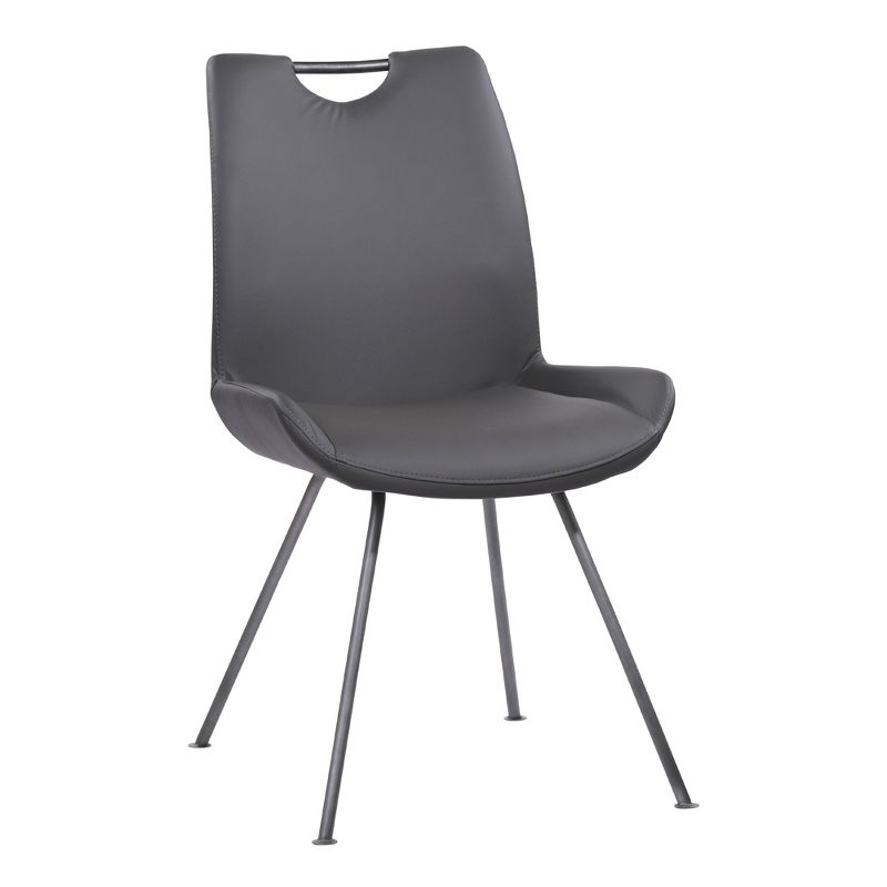 Set of 2 Armen Living Coronado Contemporary Dining Chair Gray, 1 of 10