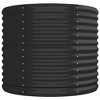 vidaXL Garden Raised Bed Powder-coated Steel 116.5"x31.5"x26.8" Anthracite - 4 of 4