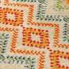Beige Orange And Red Geometric Washable Indoor Outdoor Area Rug - 4 of 4