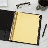Avery Jan-Dec Dividers for 3 Ring Binders, 12 Tabs per Set, Pre-Printed Black Leather Tabs (3 Sets of 26180) - 4 of 4