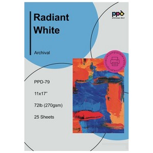 PPD Matte True Fine Art Paper 11x17" 25 sheets 270 gsm for Inkjet printers - 1 of 4