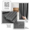 Hearth & Harbor Waffle Shower Curtain for Bathroom - 72x72 Heavy Duty Bathroom Curtain - 4 of 4