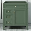 30'' Bathroom Vanity Cabinet Only, Modern Storage Cabinet with 3 Drawers, Door Organizer & Adjustable Shelf - 2 of 4