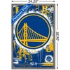 Trends International NBA Golden State Warriors - Maximalist Logo 23 Framed Wall Poster Prints - 3 of 4