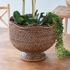 Plum & Post Burma Rattan Footed Cachepot Planter - 3 of 4