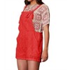 Women's Crochet Lace Romper - DAVI & DANI - 2 of 4