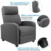 LACOO Linen Leather Recliner Chair Padded Club Chair for Home Theater - 3 of 4